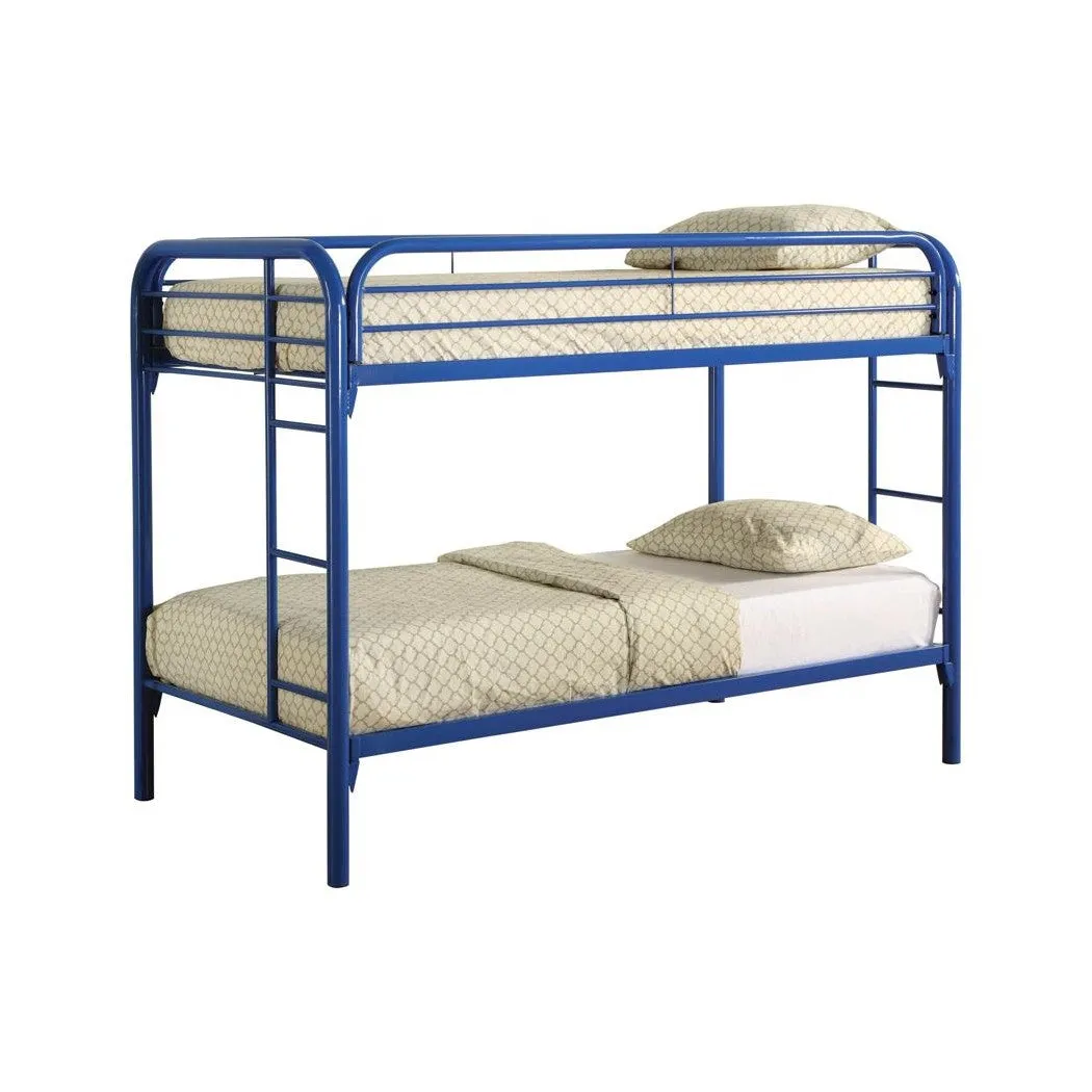 Coaster Morgan Twin Over Twin Bunk Bed Blue