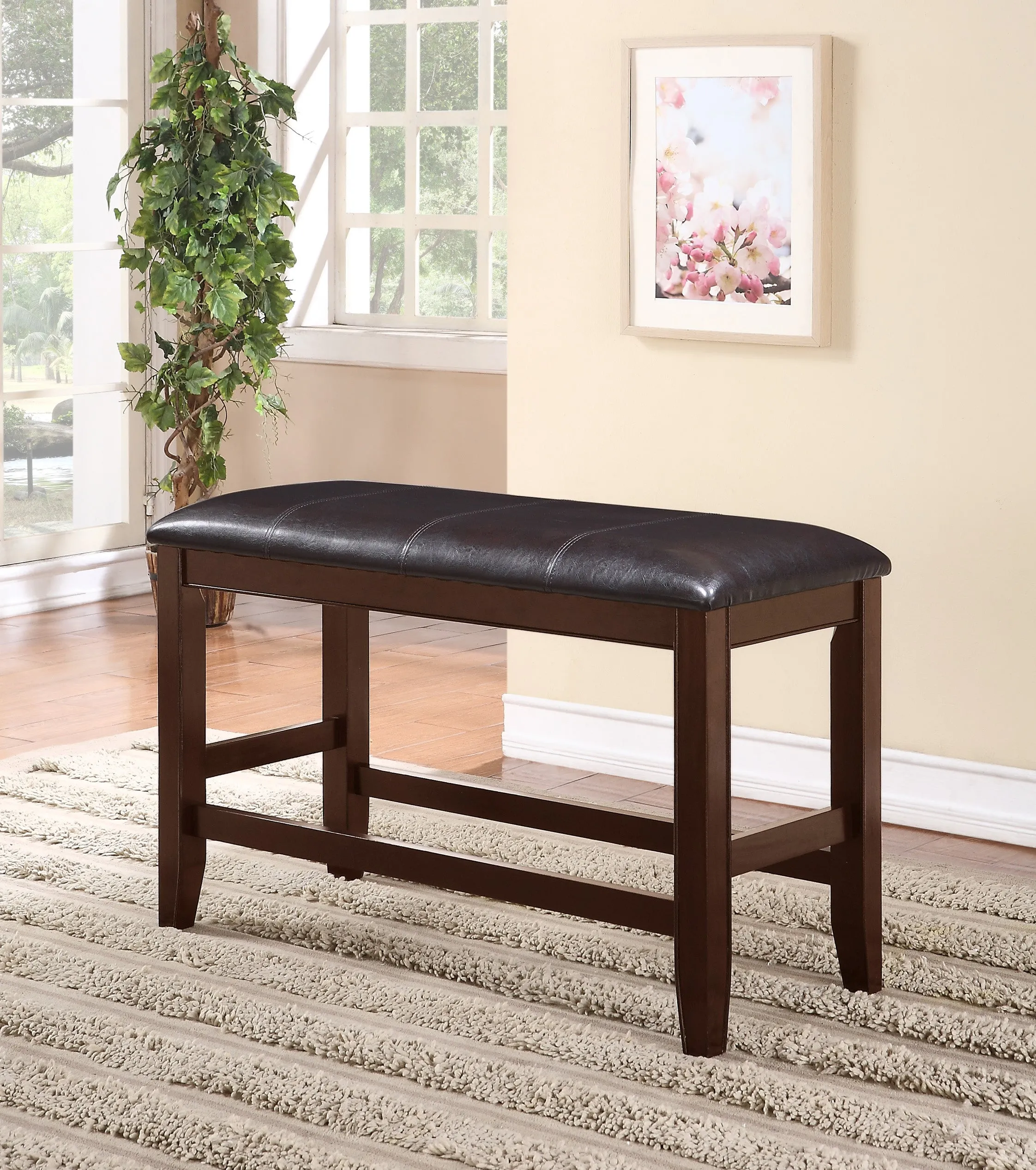 Fulton Espresso Counter Height Dining Bench